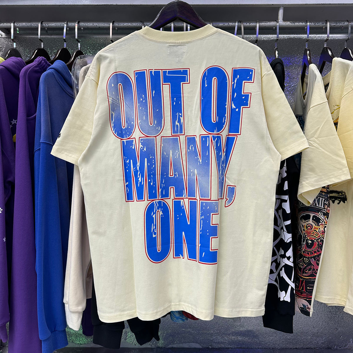 Godspeed T-shirts Speech Skull Printing Cotton Casual Crew Neck Short Sleeve Men and Women