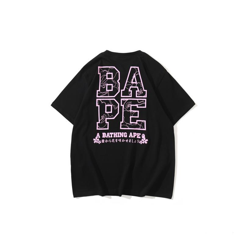 Bathing Ape T-Shirt Spring and Summer Short Sleeve Mount Fuji Printed Fashion Casual T-shirt