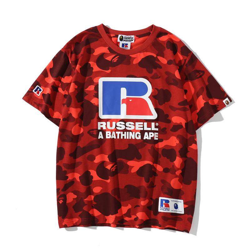 Bathing Ape T-Shirt Summer Camouflage Short Sleeve T-shirt