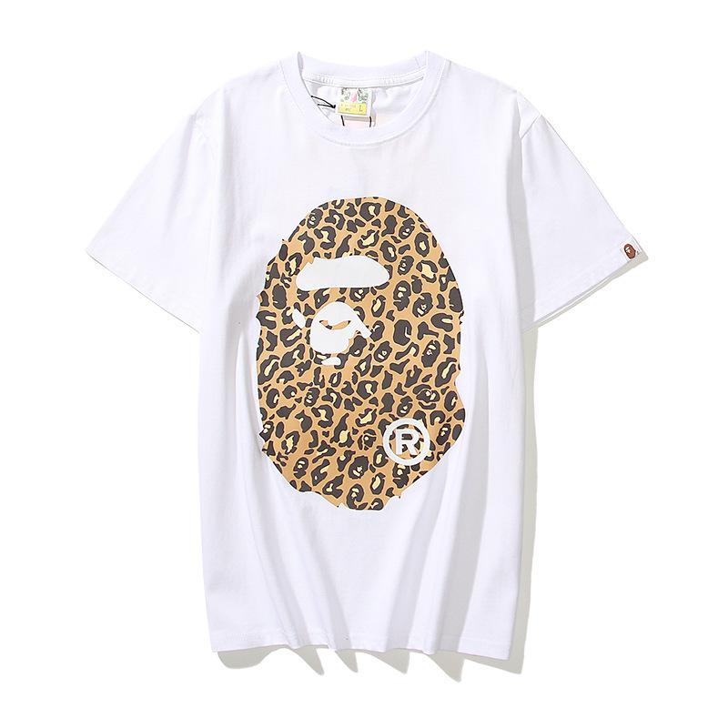 Bathing Ape T-Shirt Summer Leopard Print Short Sleeve T-shirt