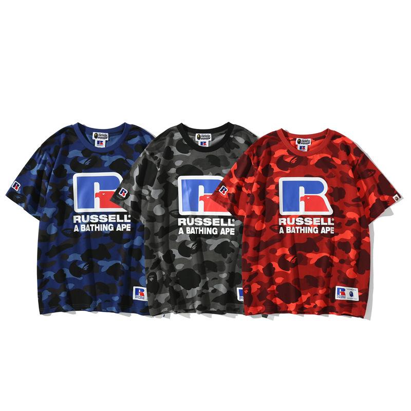 Bathing Ape T-Shirt Summer Camouflage Short Sleeve T-shirt