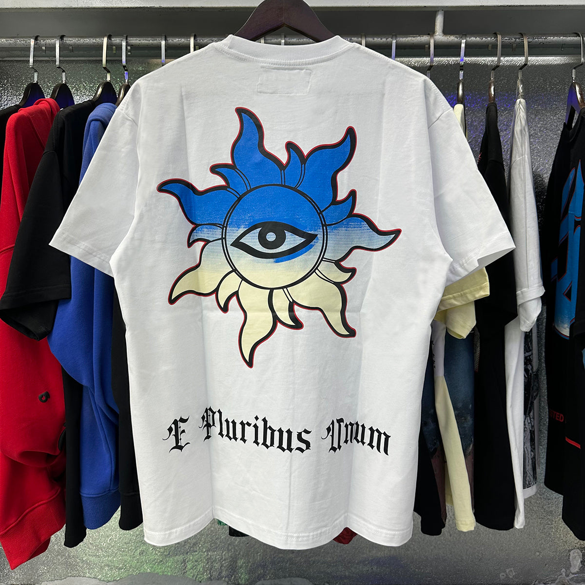 Godspeed T-shirts Supercar Beach Road Print Cotton Casual Short Sleeves Men and Women